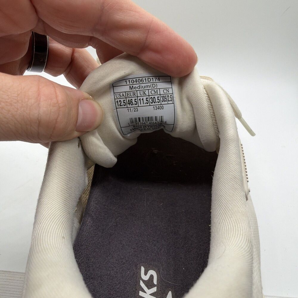 Brooks Ghost Max Men’s Size 12.5 1104061D174 Coconut White‎ Sand Chateau - Picture 5 of 10